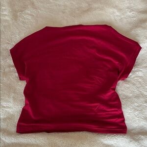 SHEIN Vibrant Red Short Sleeve Tee